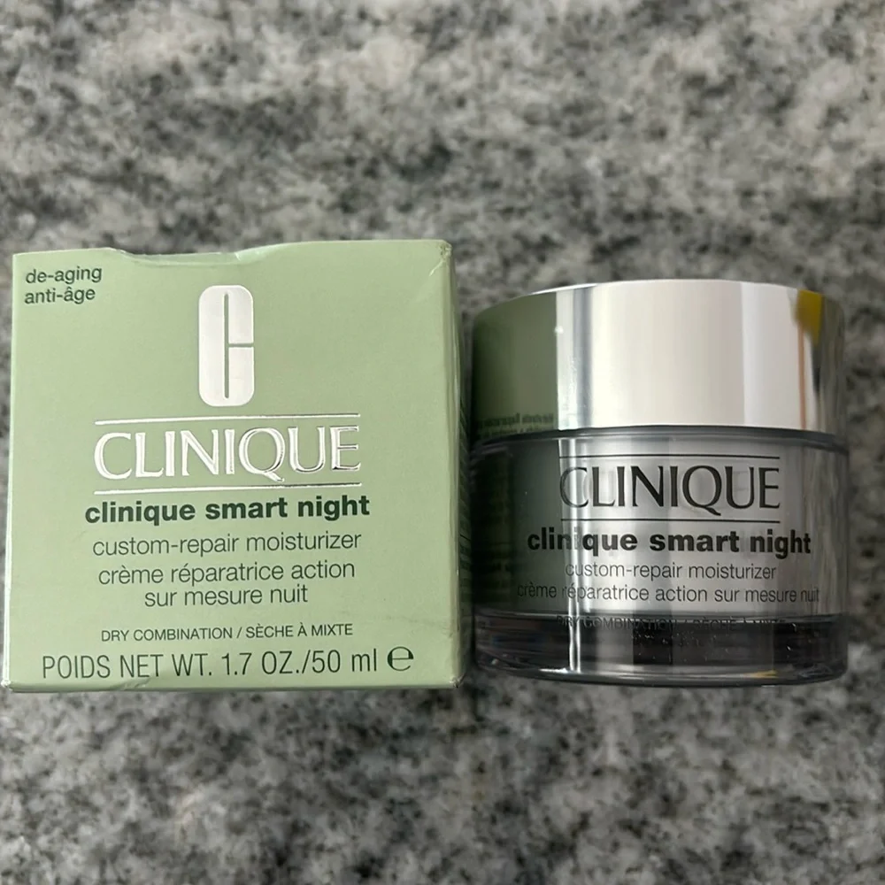 Clinique Smart Night Custom-Repair Moisturizer 1.7oz/50ml Dry Combination NIB